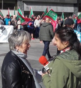 Marga Iza, secretaria de Acción Sindical de LSB-USO.