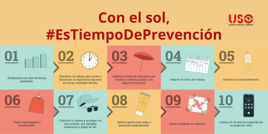 Nueva campaña del INSST: “Con el sol #EsTiempoDePrevención”