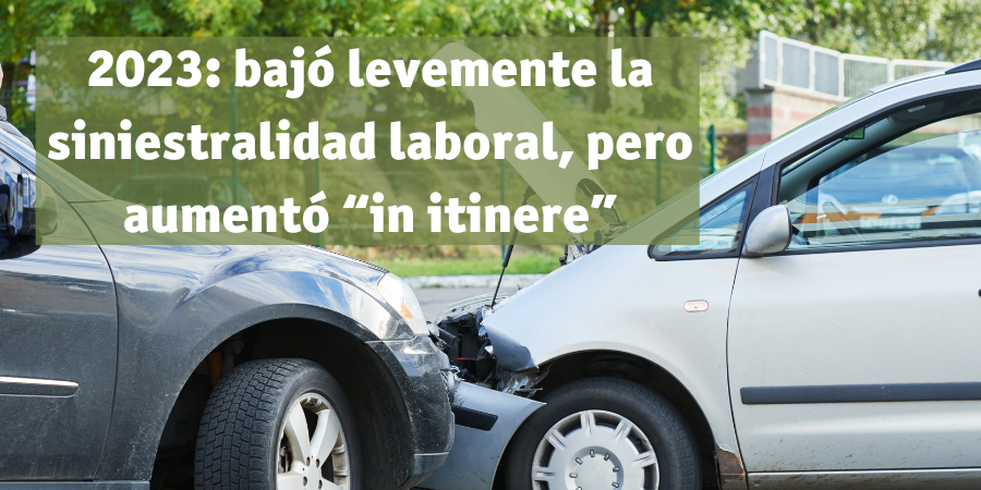 Siniestralidad laboral en 2023: cerró con un descenso leve sobre 2022