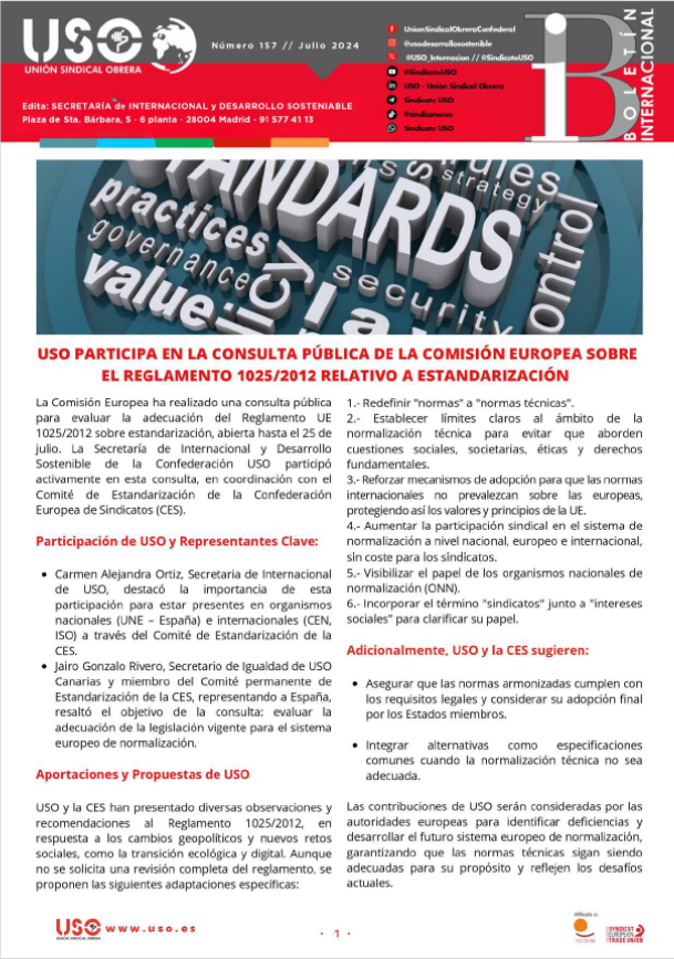 Boletín Internacional Nº 157. ES-EN