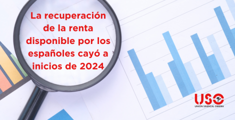 La recuperación de la renta disponible por los españoles vuelve a caer