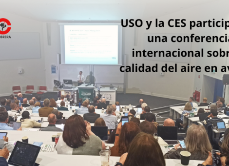 USO y la CES participan en una conferencia internacional sobre la calidad del aire en aviones