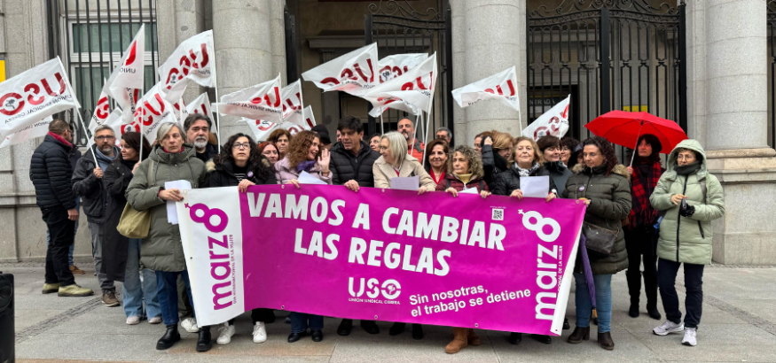 USO reclama cambiar las reglas que ponen en segundo plano el trabajo de las mujeres